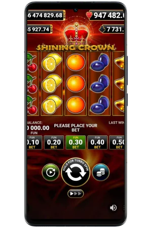 Shining Crown slot openen casino lobby
