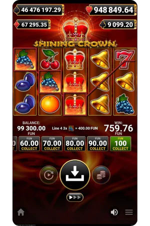 Shining Crown winnende spin uitbetaling prijzen